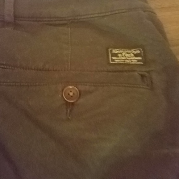 black abercrombie and fitch flat front shorts - Picture 4 of 4